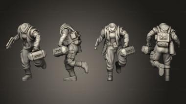 Military figurines Combat Insurgent Medic Headless 3d model