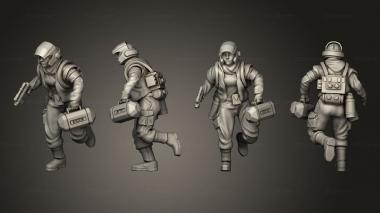 Military figurines Combat Insurgent Medic 3d model