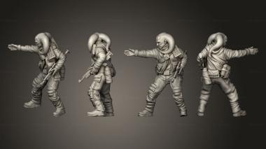 Military figurines Combat Insurgent Squad Leader 3d model