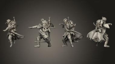 Military figurines Combat Master Exiled 3d model
