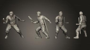 Military figurines Combat operative carl 3d model