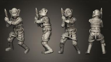 Military figurines Combat pilot 1 3d model