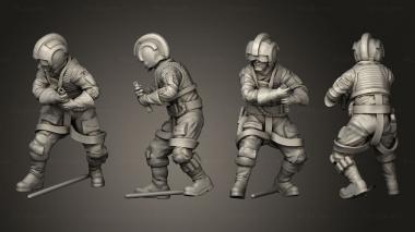 Military figurines Combat prodigal son ace with helmet 3d model