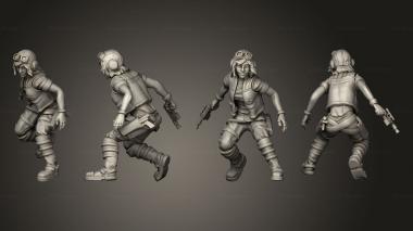 Military figurines Combat Professor Moxi 3d model