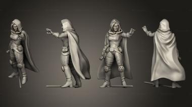 Military figurines Combat Sara Kade Hooded 3d model