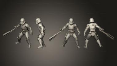 Military figurines Combat Sovereign Hter 8 trooper 3d model
