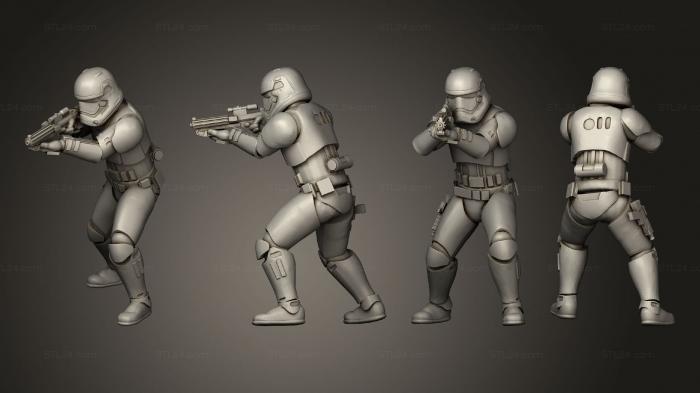 Military figurines (Combat sovreign trooper 01, STKW_4494) 3D models for cnc