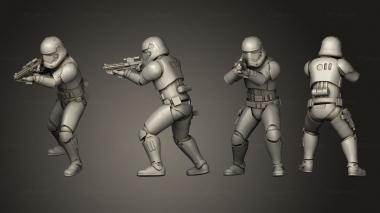 Military figurines Combat sovreign trooper 01 3d model