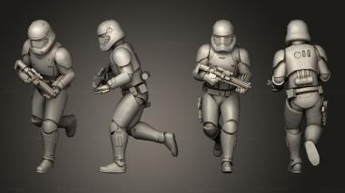 Military figurines Combat sovreign trooper 03 3d model