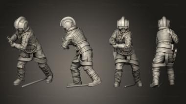 Military figurines Combat The Hero with Cold Weather Flight Suit Helmet 3d model
