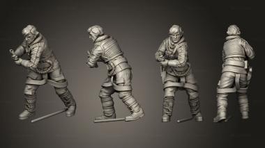 Military figurines Combat The Hero with Cold Weather Flight Suit 3d model