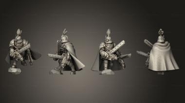 Military figurines Command squad Commander 3d model