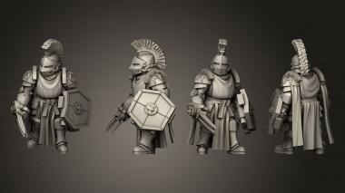 Military figurines Commander Ragnar 3d model