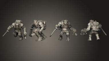 Military figurines COMMANDO 1 3d model