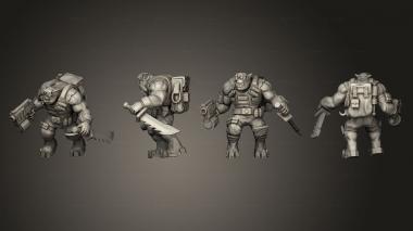 Military figurines COMMANDO 2 3d model