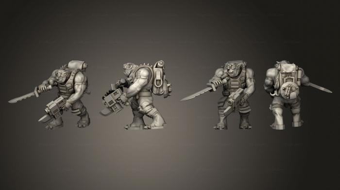 Military figurines (COMMANDO 6, STKW_4532) 3D models for cnc