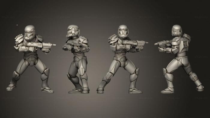 Military figurines (Commando Delta Squad 01, STKW_4533) 3D models for cnc