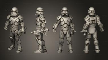 Military figurines Commando Heroic 3d model