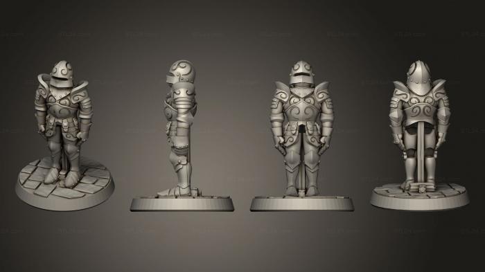 Military figurines (Complete armor inanimate rb, STKW_4541) 3D models for cnc