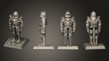 Military figurines Complete armor inanimate sb 3d model