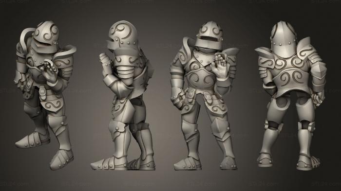 Military figurines (Complete armor, STKW_4546) 3D models for cnc