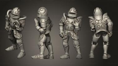 Military figurines Complete armor 3d model