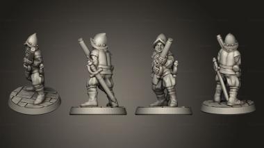 Military figurines Complete musketman 02 rb 3d model