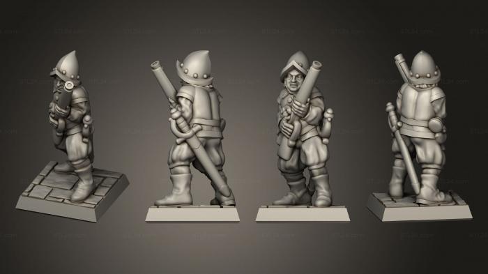 Military figurines (Complete musketman 02 sb, STKW_4548) 3D models for cnc