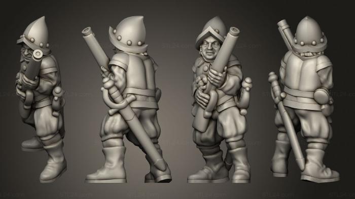 Military figurines (Complete musketman 02, STKW_4549) 3D models for cnc