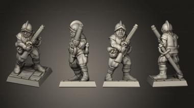 Military figurines Complete musketman 03 sb 3d model