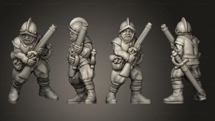 Military figurines (Complete musketman 03, STKW_4552) 3D models for cnc