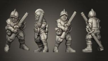 Military figurines Complete musketman 03 3d model