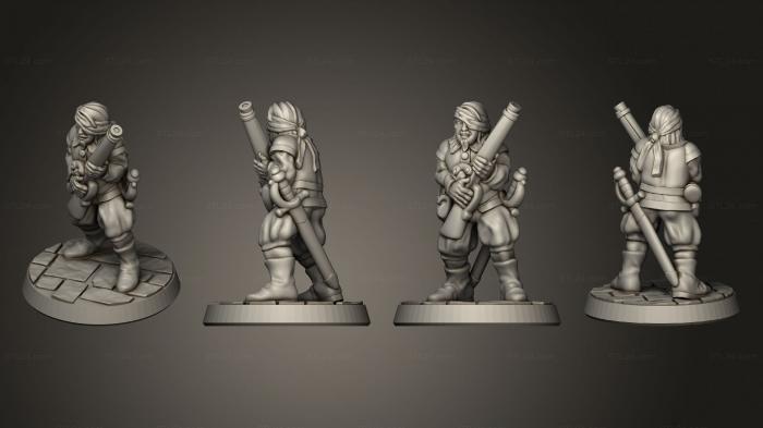 Military figurines (Complete musketman 04 rb, STKW_4553) 3D models for cnc