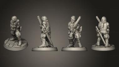 Military figurines Complete musketman 04 rb 3d model