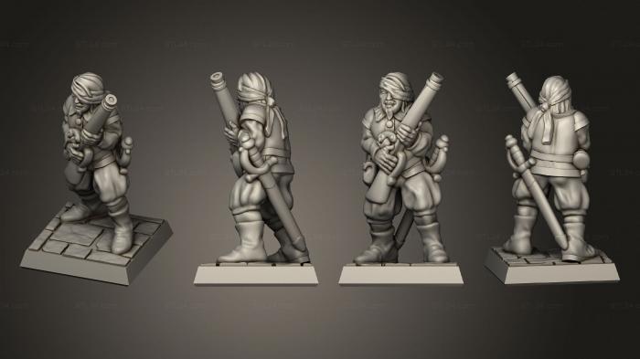 Military figurines (Complete musketman 04 sb, STKW_4554) 3D models for cnc