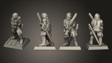 Military figurines Complete musketman 04 sb 3d model