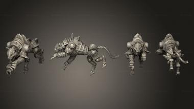 Military figurines Construct Tiger Attacking Large 3d model