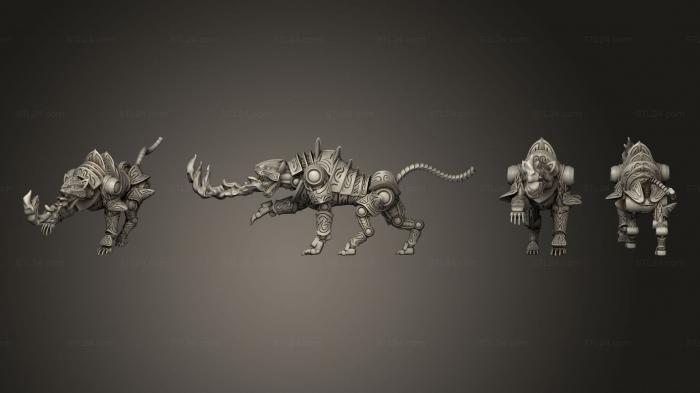 Military figurines (Construct Tiger Fire Breath Large, STKW_4563) 3D models for cnc