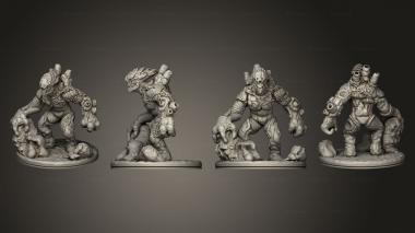 Military figurines Coral Golem Based 001 3d model