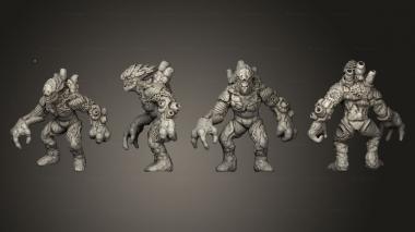 Military figurines Coral Golem Based 002 3d model