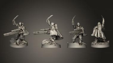 Military figurines core elemental officer 3d model