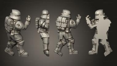 Military figurines Corpse 1 004 3d model