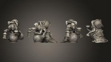 Military figurines Corpse Collector Treasure 3d model
