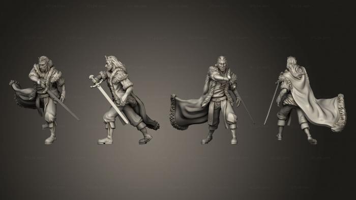Military figurines (Corrupt King Fighting, STKW_4585) 3D models for cnc