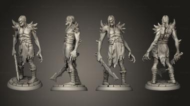 Military figurines corrupted orc 01 3d model