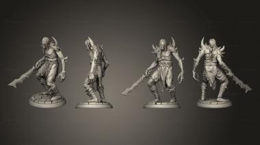Military figurines corrupted orc 06 3d model