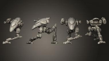 Military figurines Corvid C crouch 3d model