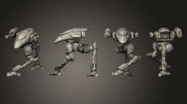 Military figurines Corvid C promo pose 3d model