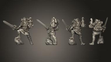 Military figurines Cosmic Horror Herren The Explorer Sword 3d model