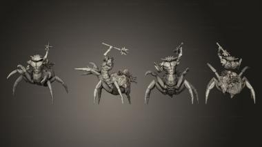 Military figurines Crab People Mace Large 3d model